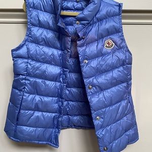 Moncler girls puffer vest size 6